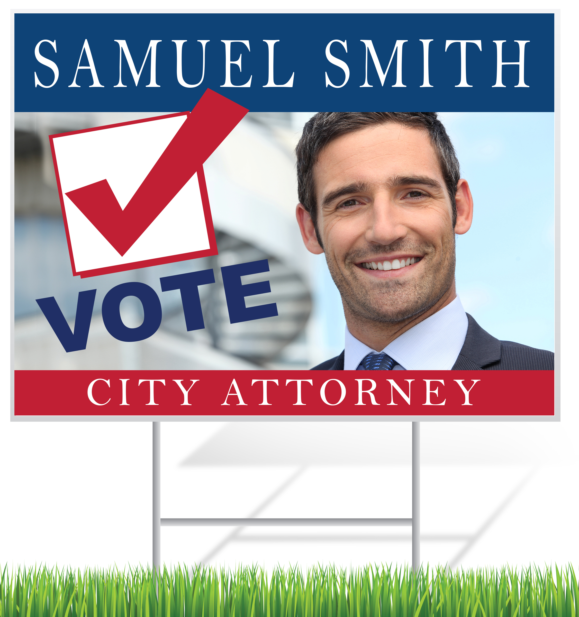 Election Lawn Sign Example | LawnSigns.com